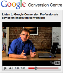 Mike Baxter on the Google Conversion Professionals web site